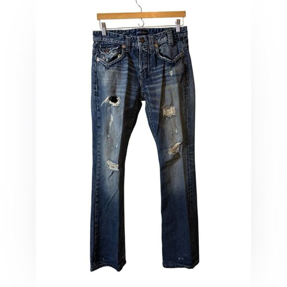 Mek dnm denim blue jeans oaxaca slim boot 30X34 30 X 34 - Picture 1 of 7